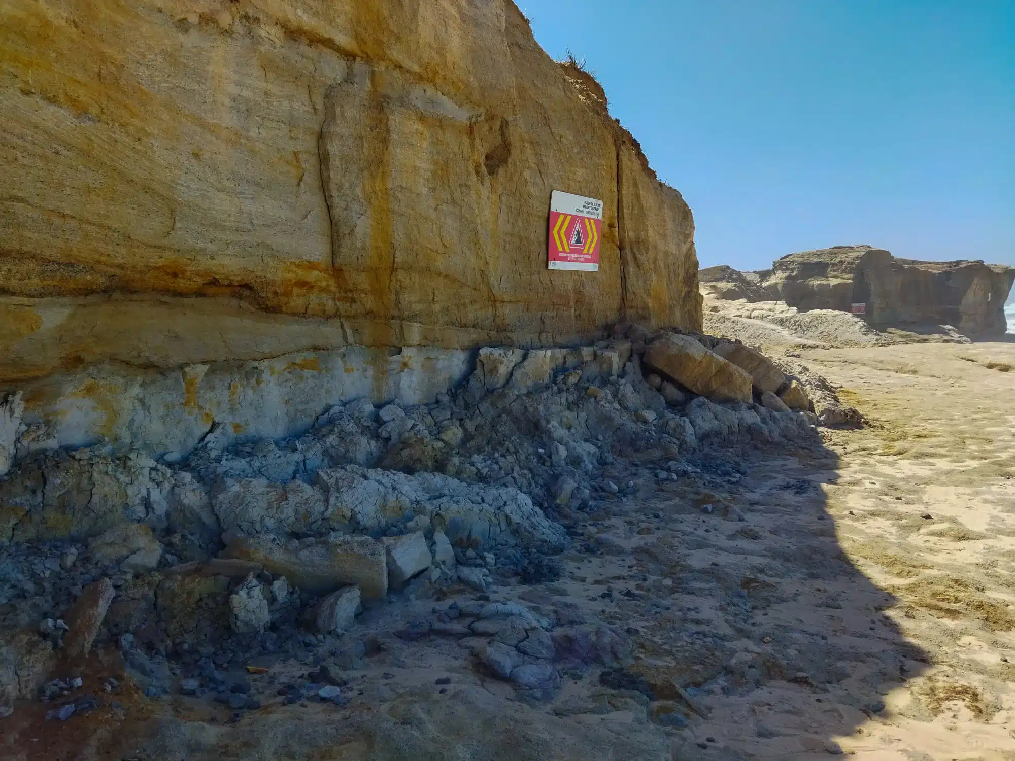 Photo of Mass Movement Rockfall on the Portugal Coast